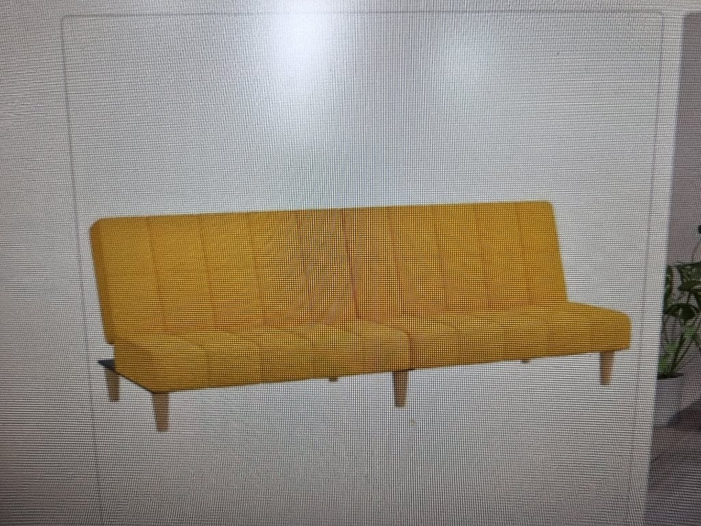 Vida XL slaapbank groen/lime, Ophalen, 90 cm, Tweepersoons, Zo goed als nieuw