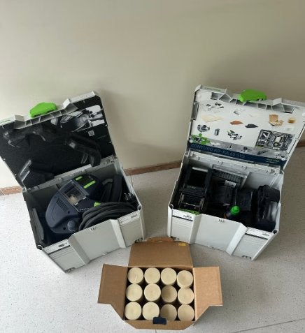 festool conturo set + kantenfrees + tafel + lijmpatronen, Ophalen, Overige soorten, Zo goed als nieuw, Festool