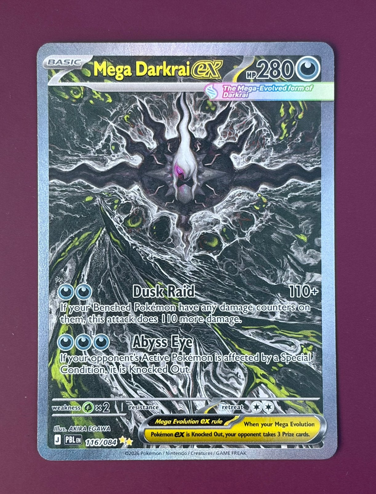 Pokémon Mega Darkrai ex 116/084, Ophalen of Verzenden, Nieuw