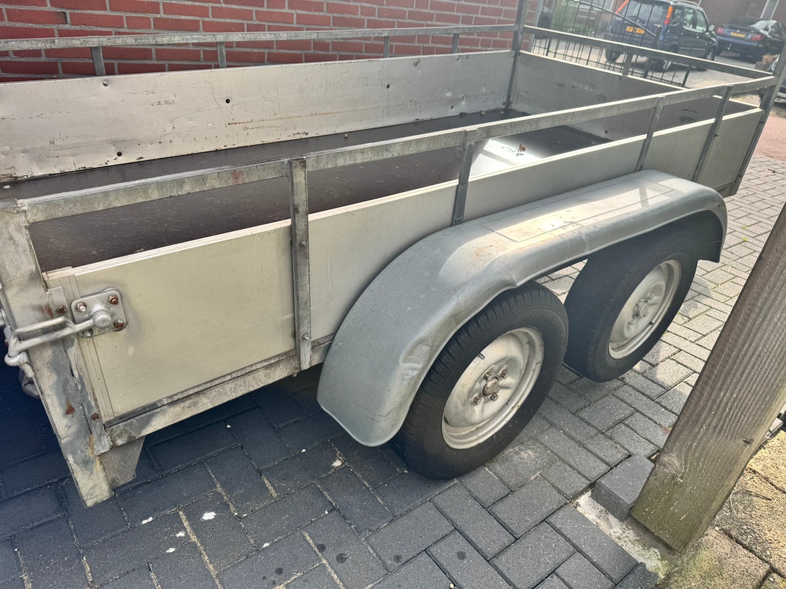 Tandemasser aluminium 130 x 257 cm ongeremd., Ophalen, Zo goed als nieuw