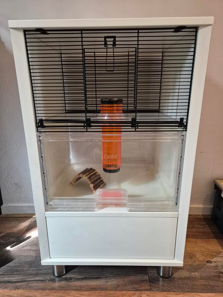 Omlet hamsterkooi, Dieren en Toebehoren, Kooi, Minder dan 75 cm, Zo goed als nieuw, Ophalen