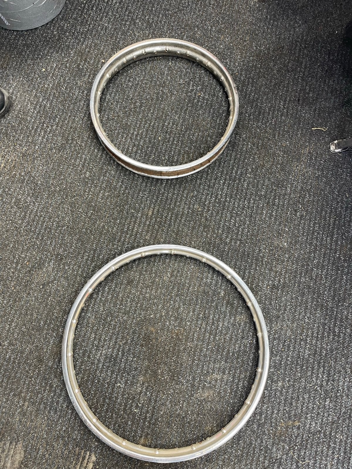 Originele Honda MT5 MT8 Araya Japan velgen set 19/16 inch, Ophalen of Verzenden, Gebruikt, Overige typen