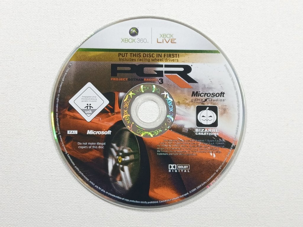 Project Gotham Racing 3 - XBOX 360 - PAL - Enkel CD -, Gebruikt, Microsoft, 1 speler, Racen en Vliegen
