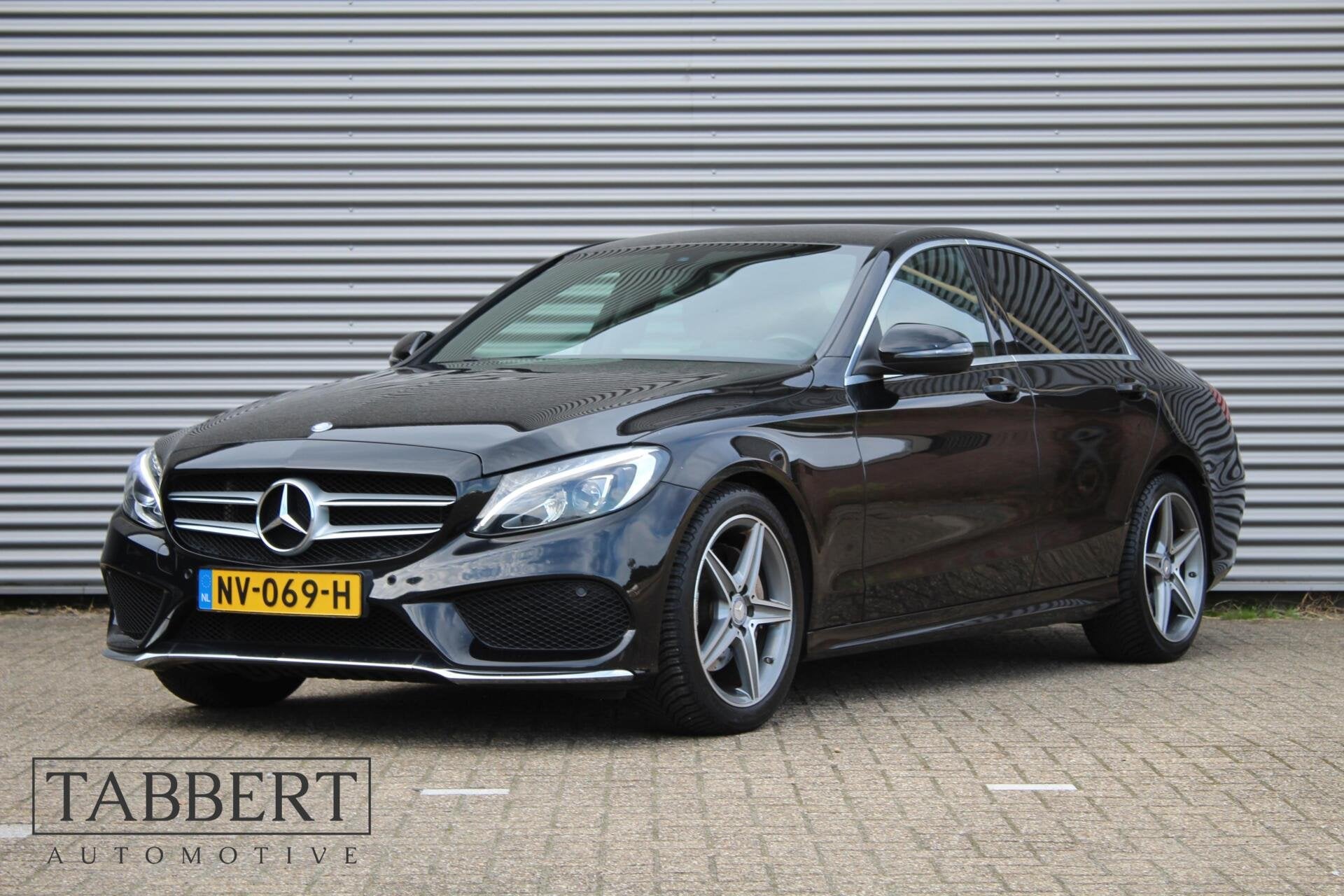 Mercedes C-klasse 180 AMG Sport Edition, Automaat, Zwart, Bedrijf, Parkeerassistent