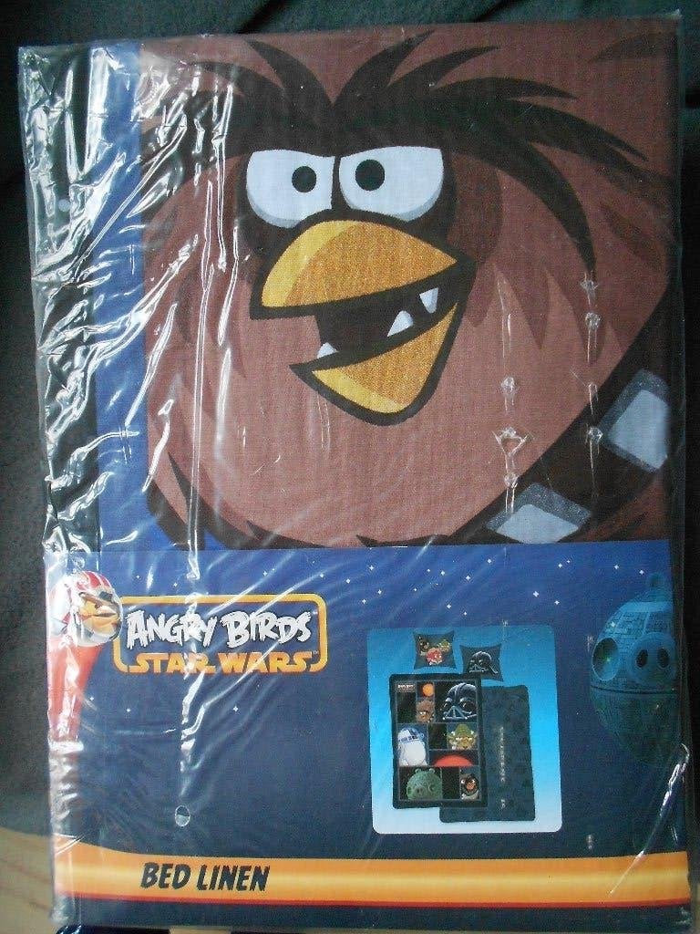 NIEUW eenpersoons dekbedovertrek Angry Birds Star Wars, Ophalen, Eenpersoons, Dekbedovertrek, Katoen
