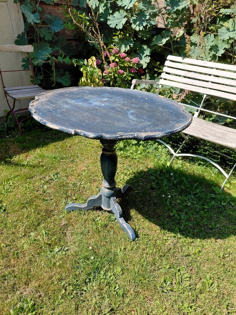Brocante eettafel met klassieke uitstraling, Ophalen, Gebruikt, 50 tot 100 cm, 50 tot 100 cm
