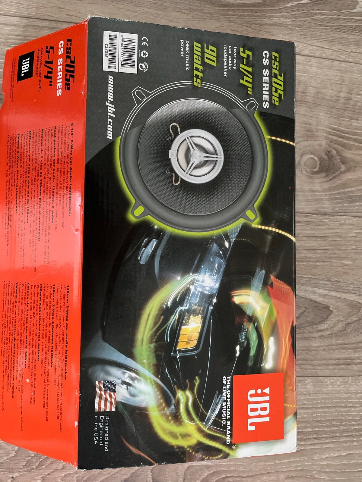 JBL CS205e CS Series 5-1/4" 90 watt auto luidsprekers, Auto diversen, Ophalen of Verzenden, Nieuw