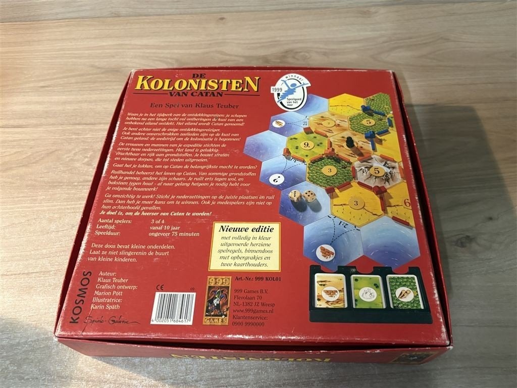 de kolonisten van catan hout - s7058, Ophalen of Verzenden, Zo goed als nieuw