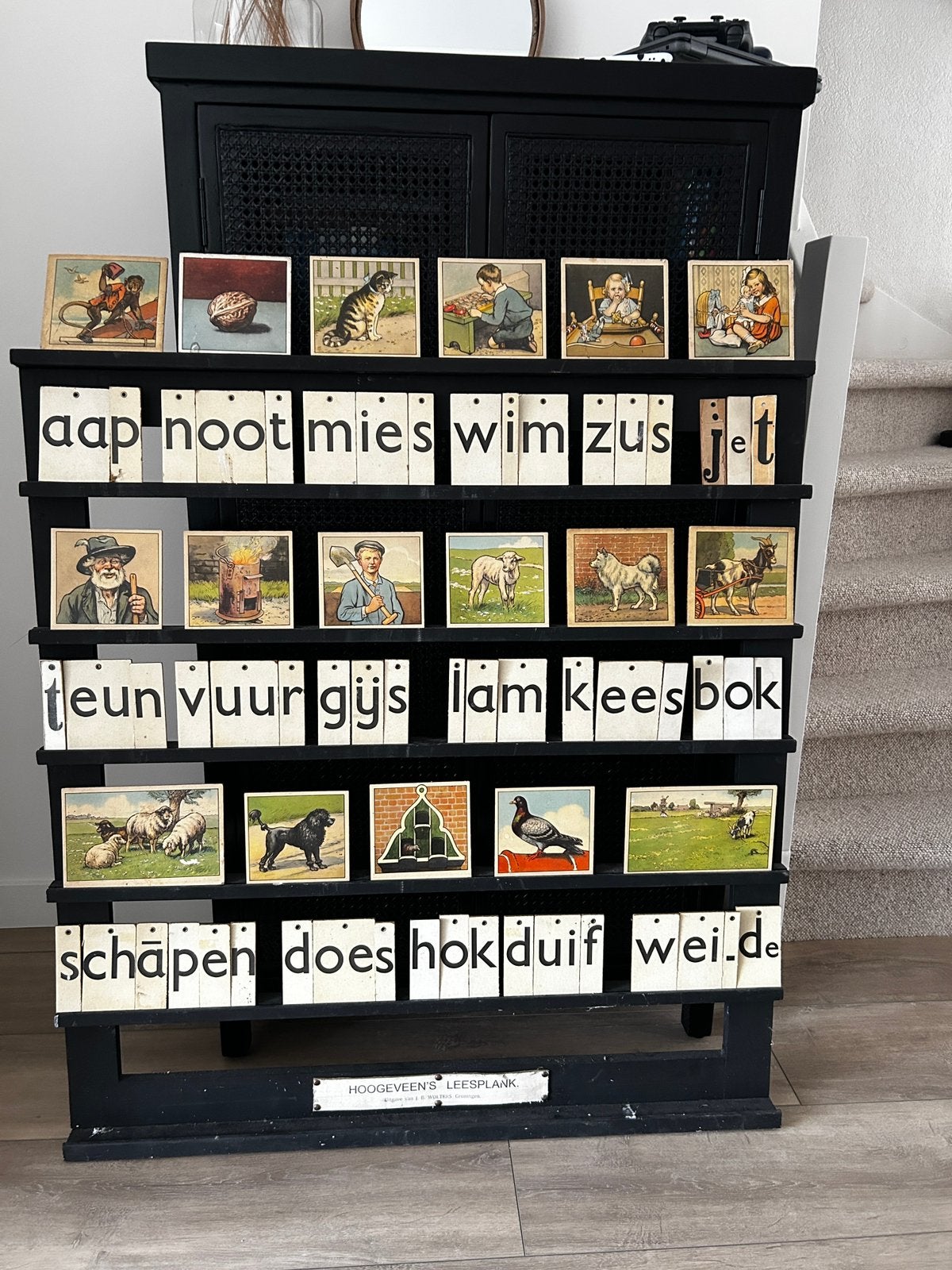 Klassikale leesplank aap-noot-mies, Antiek en Kunst, Ophalen, Overige thema's