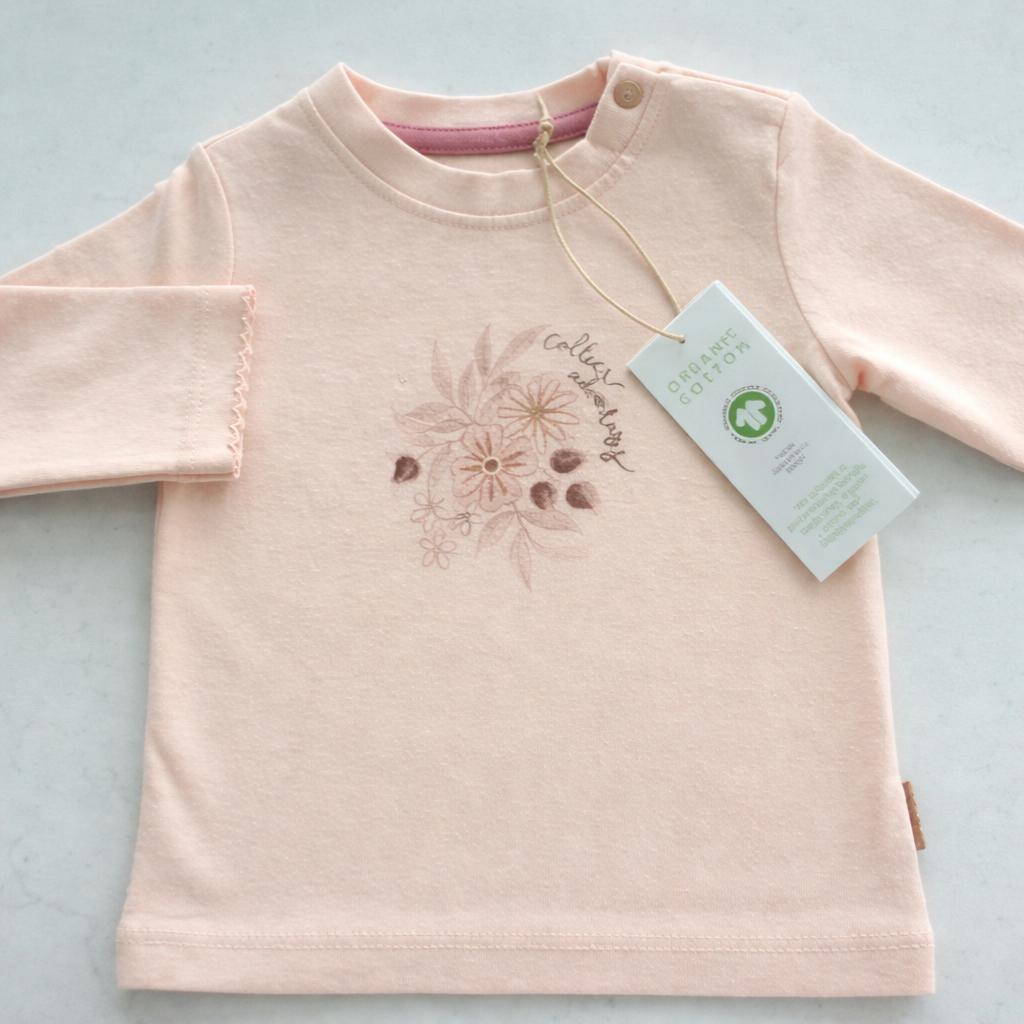 Nieuw Roze Biologisch Katoenen shirt maat 56 Noppies, Meisje, Ilewap, Nieuw, Ophalen of Verzenden
