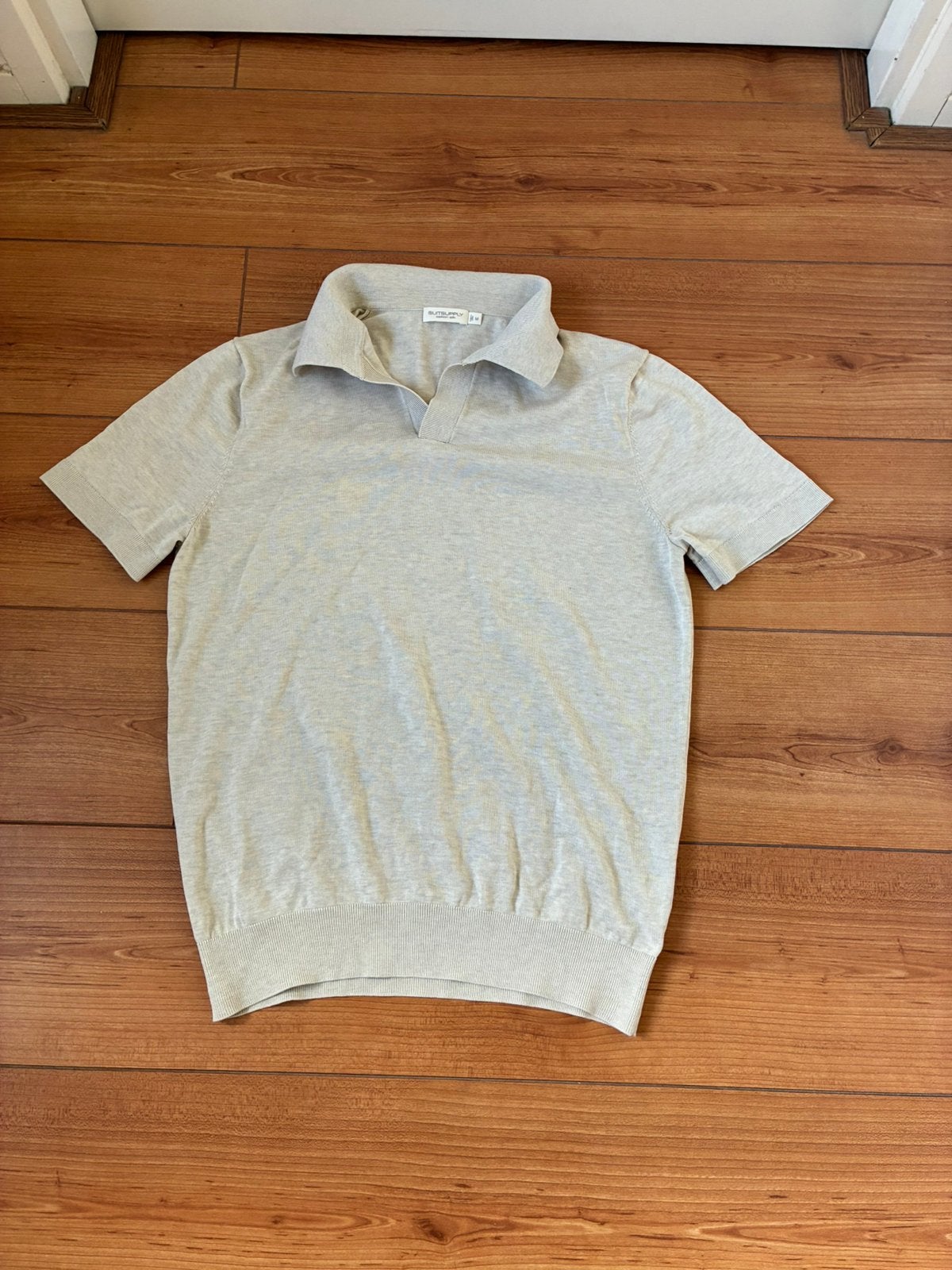 Suitsupply polo beige maat m, Ophalen of Verzenden, Zo goed als nieuw, Maat 48/50 (M), Beige