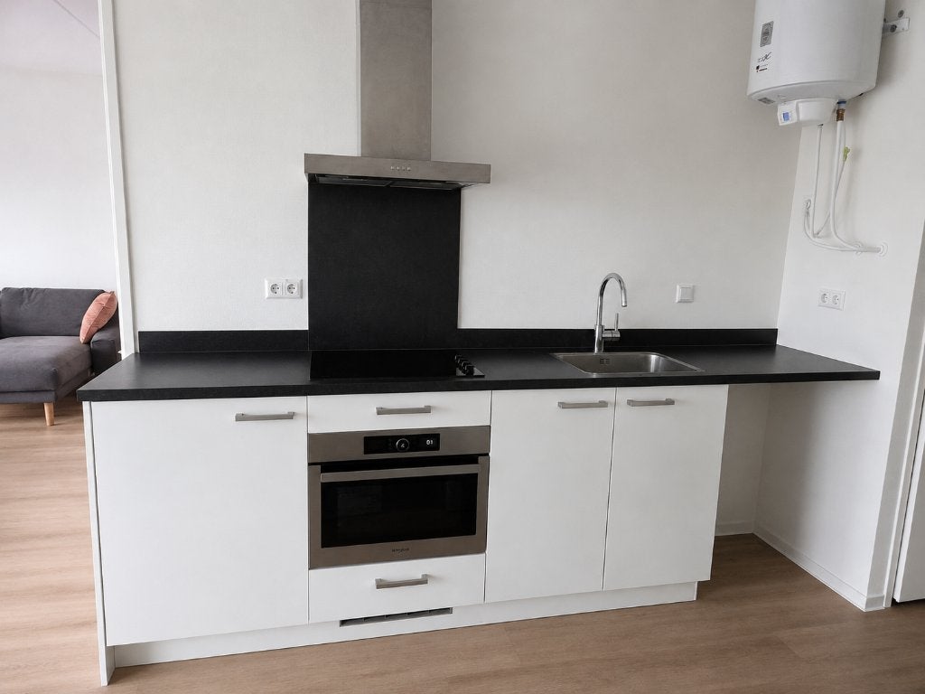 Keuken, Ophalen, Zo goed als nieuw, Wit, Enkelwandige keuken