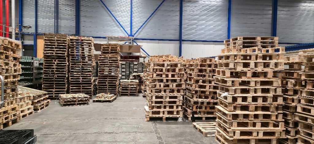 Wegwerp pallets gratis af te halen, Doe-het-zelf en Verbouw, Hout en Planken, Ophalen, Zo goed als nieuw, 50 mm of meer, Pallet