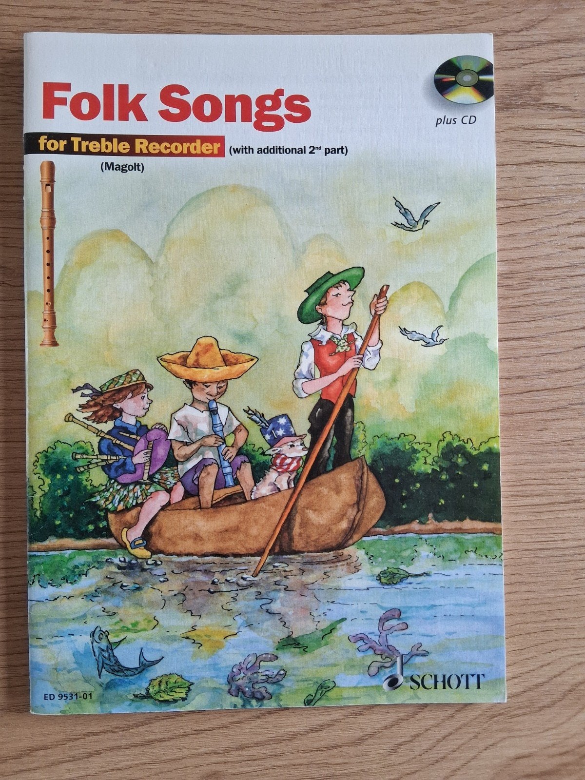 Folksongs voor de alt blokfluit, Muziek en Instrumenten, Blaasinstrumenten | Blokfluiten, Ophalen of Verzenden, Zo goed als nieuw