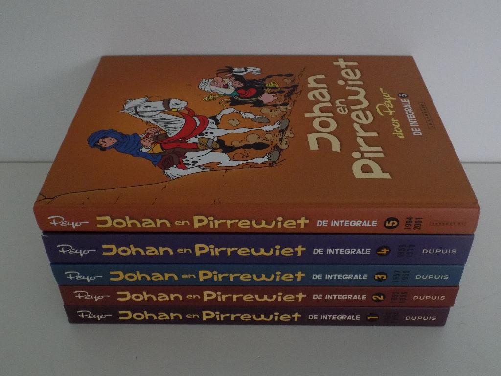 Johan en Pirrewiet ~ Complete serie Integrale HC's 1 t/m 5, Complete serie of reeks, Verzenden, Zo goed als nieuw