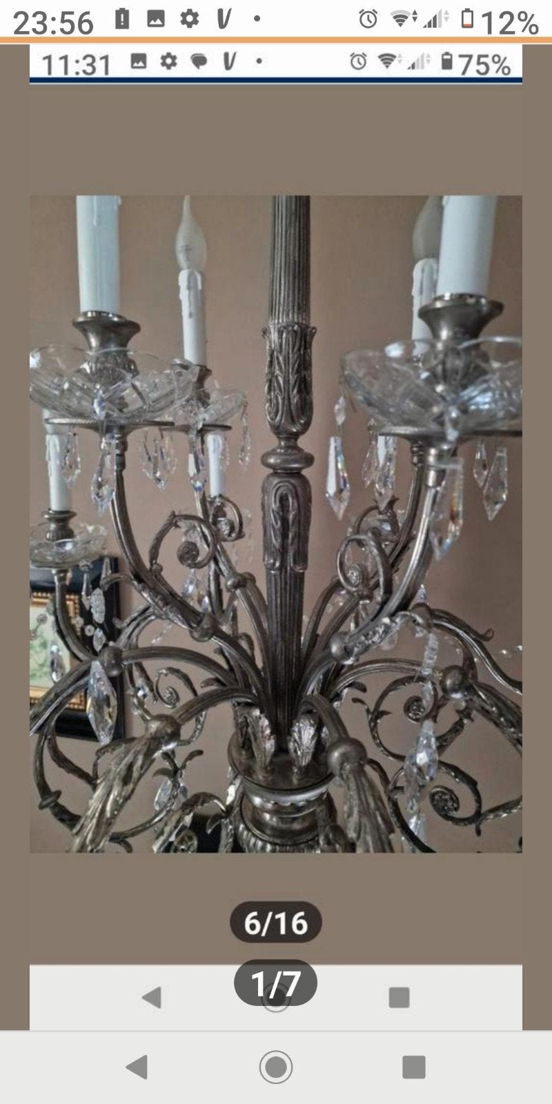 2 exclusieve Boheemse kroonluchters met Swarovski kristallen, Ophalen, Zo goed als nieuw