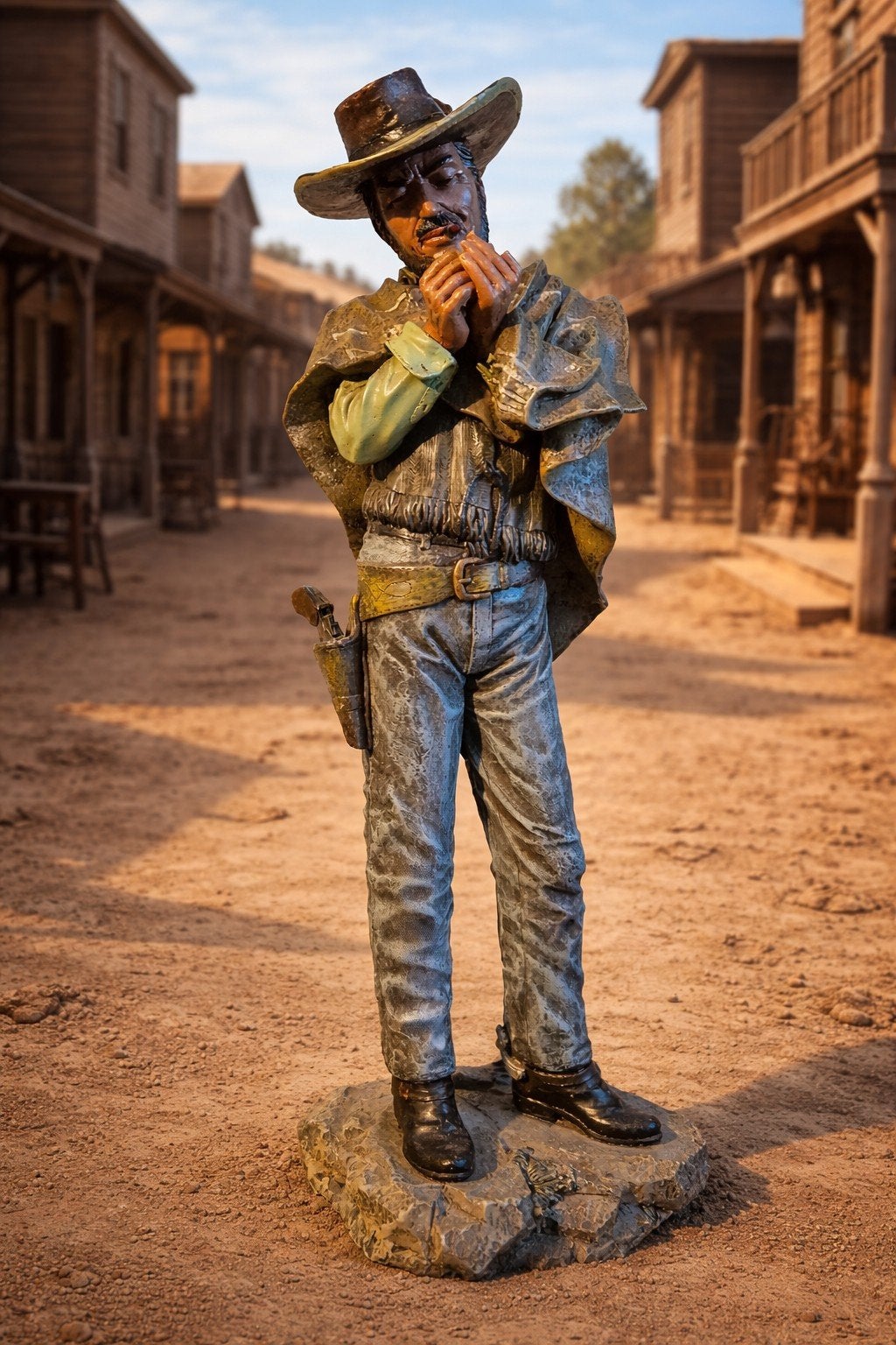 Clint Eastwood Western Beeld - De Goede, de Slechte en de Le, Ophalen of Verzenden, 20 - 50 cm, Beeld, Composieten