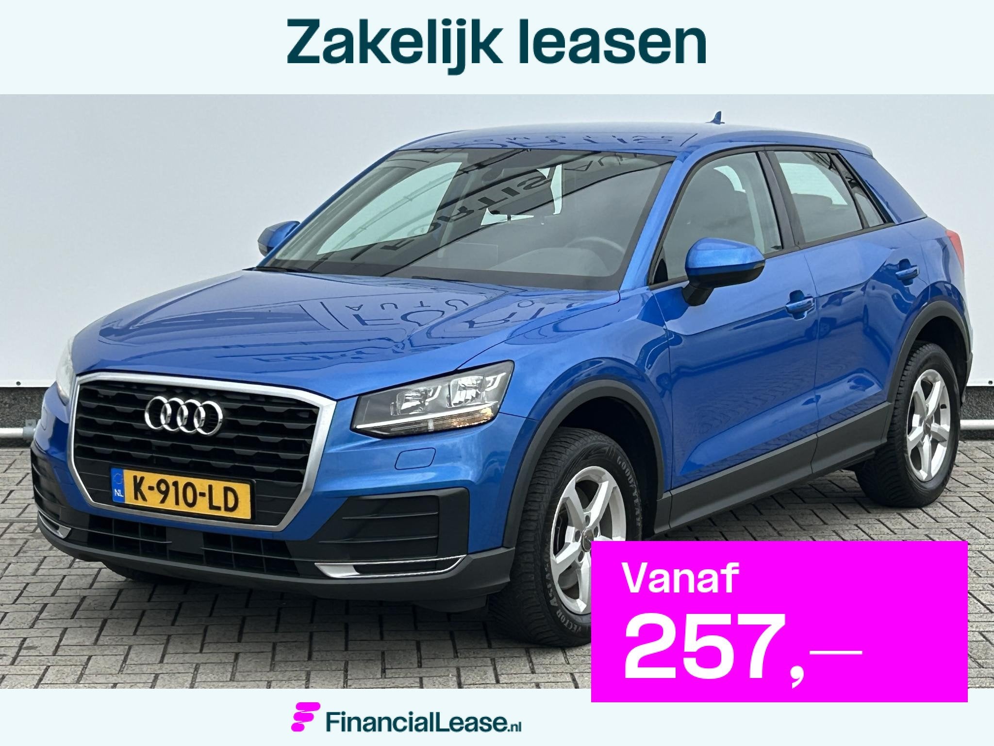 Audi Q2 1.0 TFSI 115PK Design Pro Line | Virtual Cockpit| NA, Voorwielaandrijving, Stof, Gebruikt, Blauw