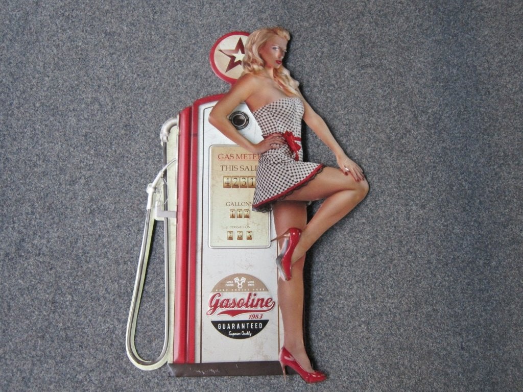 PIN UP 3D XXL BLIKKEN RECLAMEBORDEN, Ophalen, Zo goed als nieuw, Reclamebord