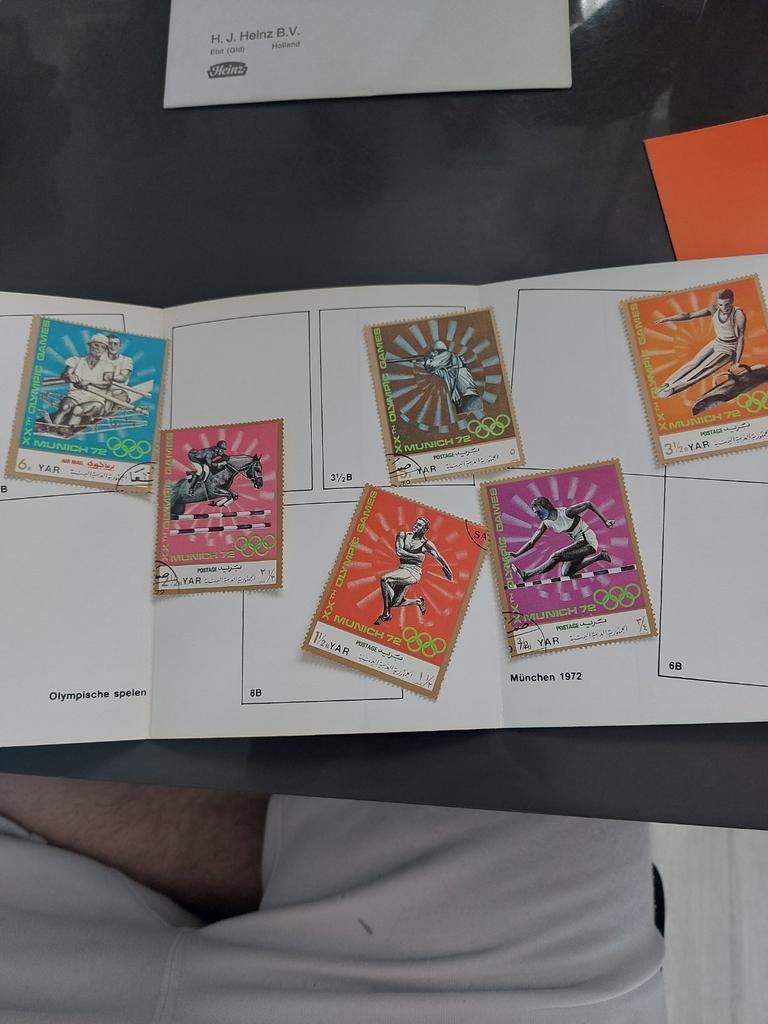 Postzegels Olympische Spelen München 1972, Ophalen of Verzenden, Gestempeld, Sport