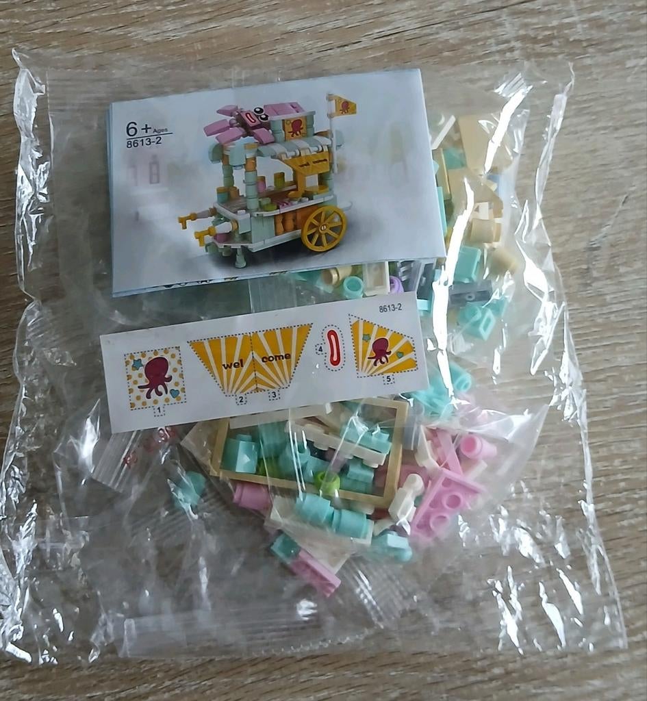 Nieuw setje 8613-2 meisjes friends bouwstenen ijskraam set, Ophalen of Verzenden, Nieuw, Overige merken