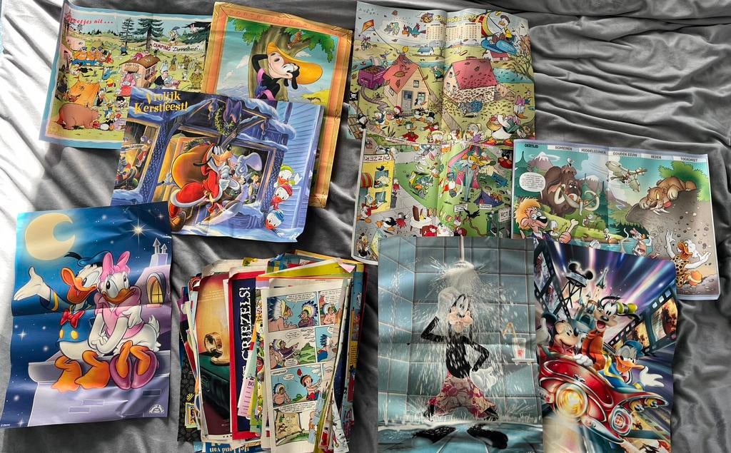 stapel Donald Duck posters & middenpagina’s div. jaargangen, Boeken, Strips | Comics, Zo goed als nieuw, Meerdere comics, Europa