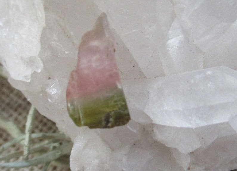 Watermeloen kristal, Ophalen of Verzenden, Mineraal
