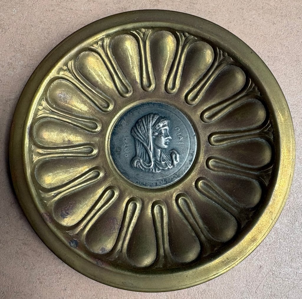 Schaaltje van Ilias Lalaounis, messing en zilver, Ophalen of Verzenden, Zilver