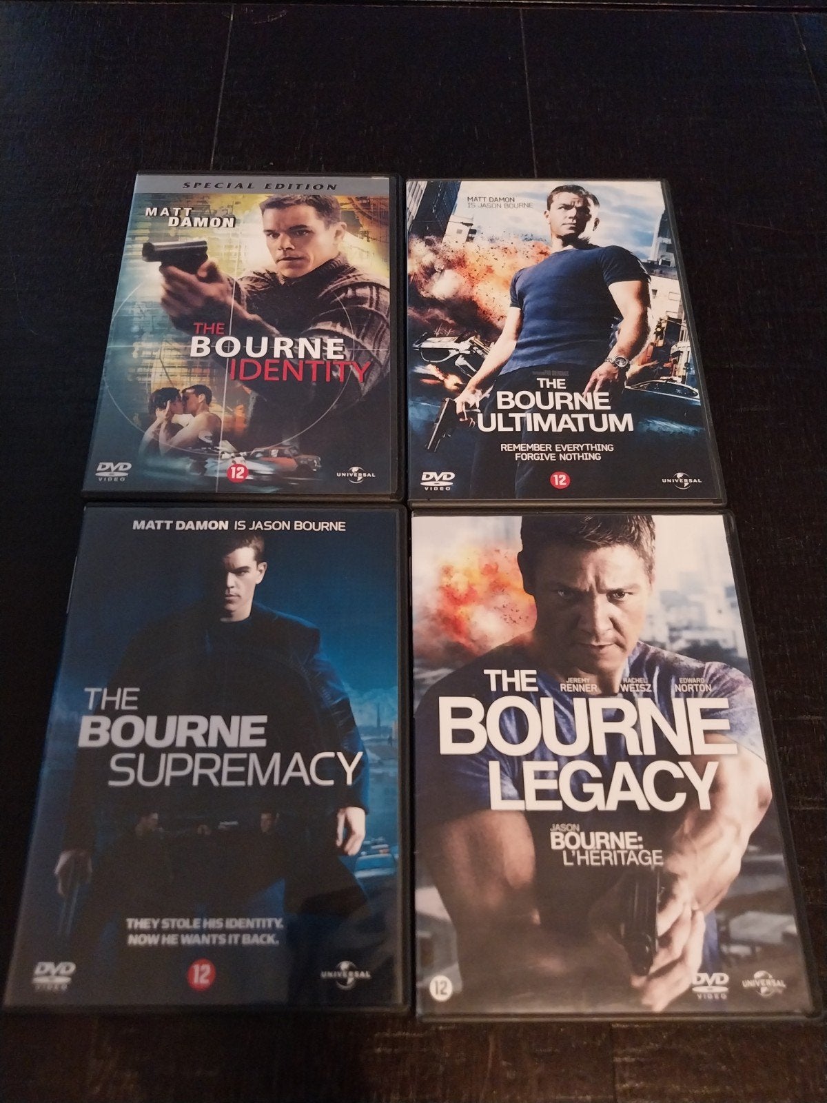 The Bourne Collection (4 films) - DVD, Nederlands, Actiethriller, Ophalen of Verzenden, Vanaf 12 jaar