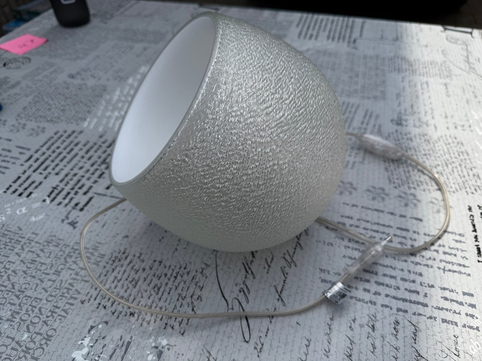 Philips MyCreation 3D Geprinte Tafellamp - Uniek Design, Huis en Inrichting, Lampen | Tafellampen, Ophalen, Kunststof, Wit, E27 (groot)