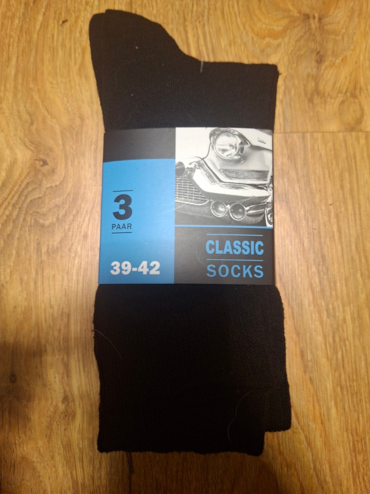Nieuwe Classic Socks - 3 paar zwarte sokken maat 39-42, Kleding | Heren, Sokken en Kousen, Classic Socks, Zwart, Nieuw, Ophalen of Verzenden