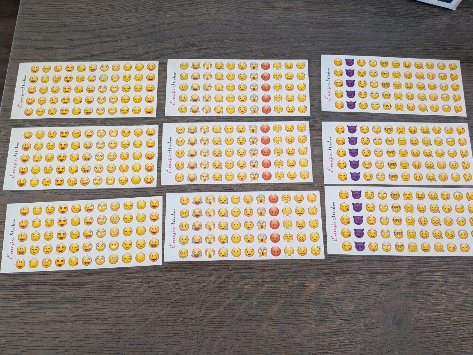 Emoticon stickers, Ophalen of Verzenden