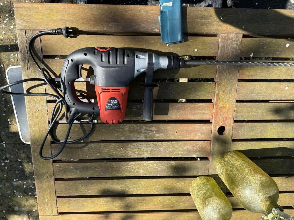 Black & Decker KD101 klopboor 1000W - defecte boorkop, Boor- en/of Breekhamer, Ophalen of Verzenden, Klopboormechanisme, Gebruikt