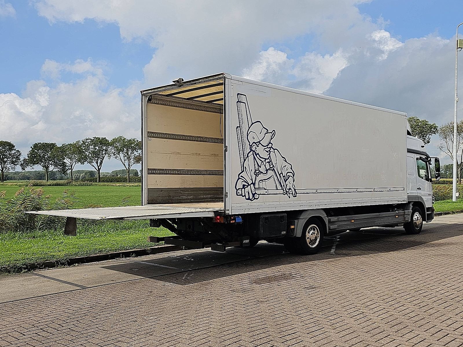 MERCEDES-BENZ ATEGO 1229 lift manual ac 6 cil, Auto's, Euro 5, Wit, Bedrijf, Stoelverwarming
