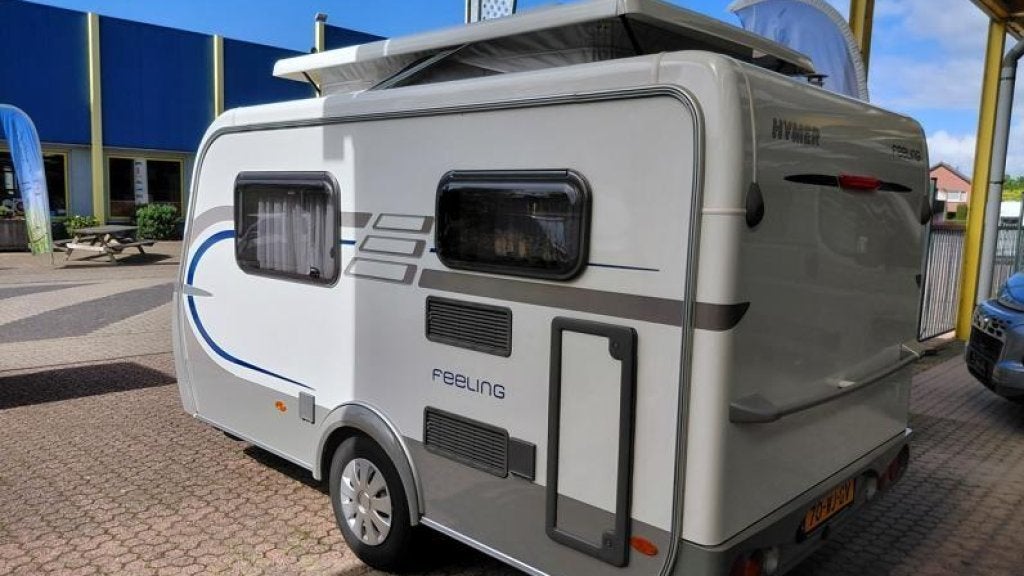 Eriba Feeling 230 - COMPACT - LENGTEBEDDEN, Caravans en Kamperen, Rondzit, Tot en met 2, Bedrijf, Lengtebed