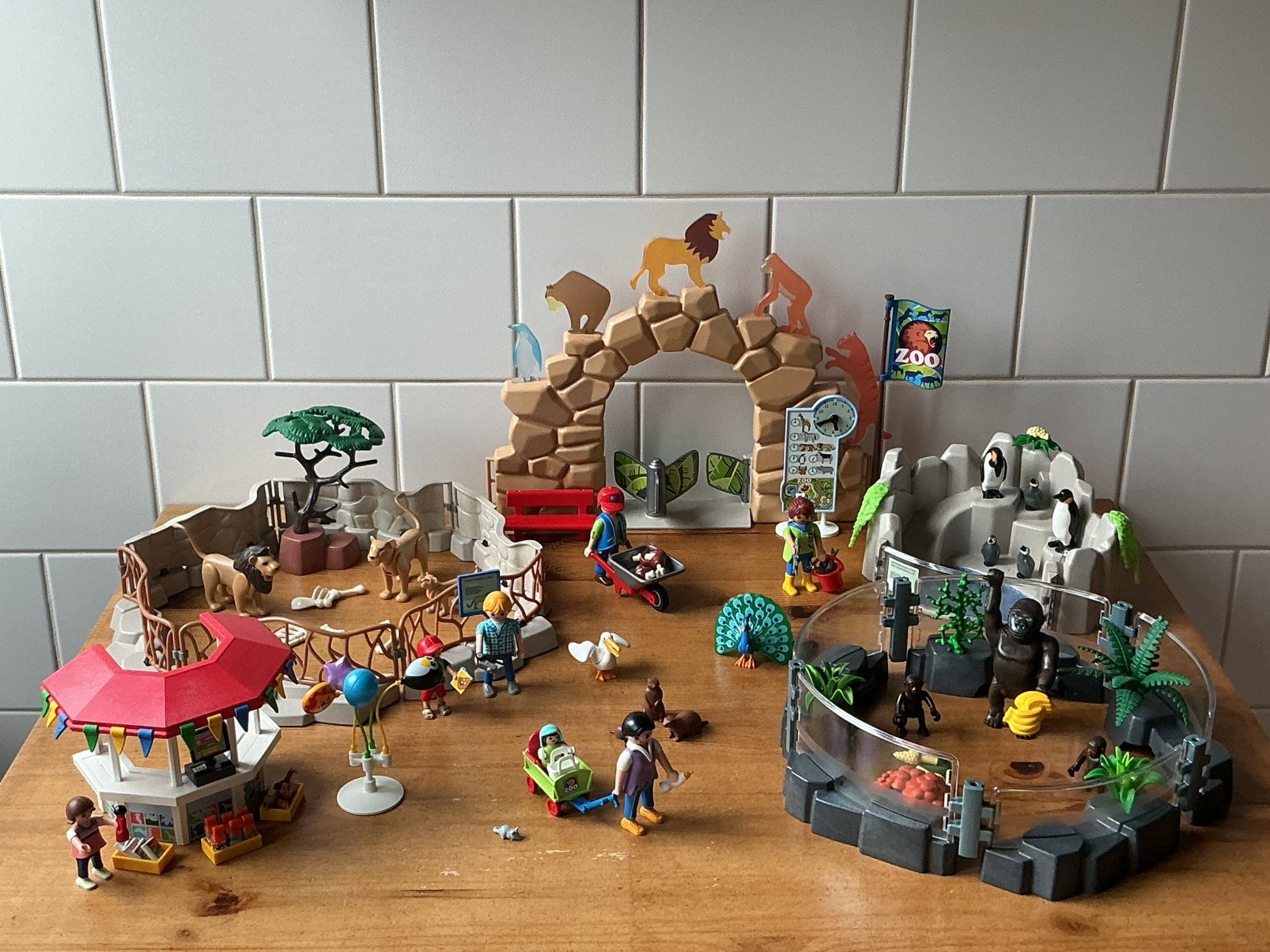PLAYMOBIL UITGEBREIDE GROTE DIERENTUIN  🐵 🙈 SUPER LEUK !!, Kinderen en Baby's, Speelgoed | Playmobil, Ophalen of Verzenden, Gebruikt