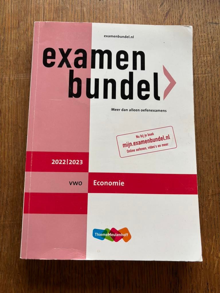 Examenbundek VWO Economie, Ophalen, Zo goed als nieuw, VWO, Economie