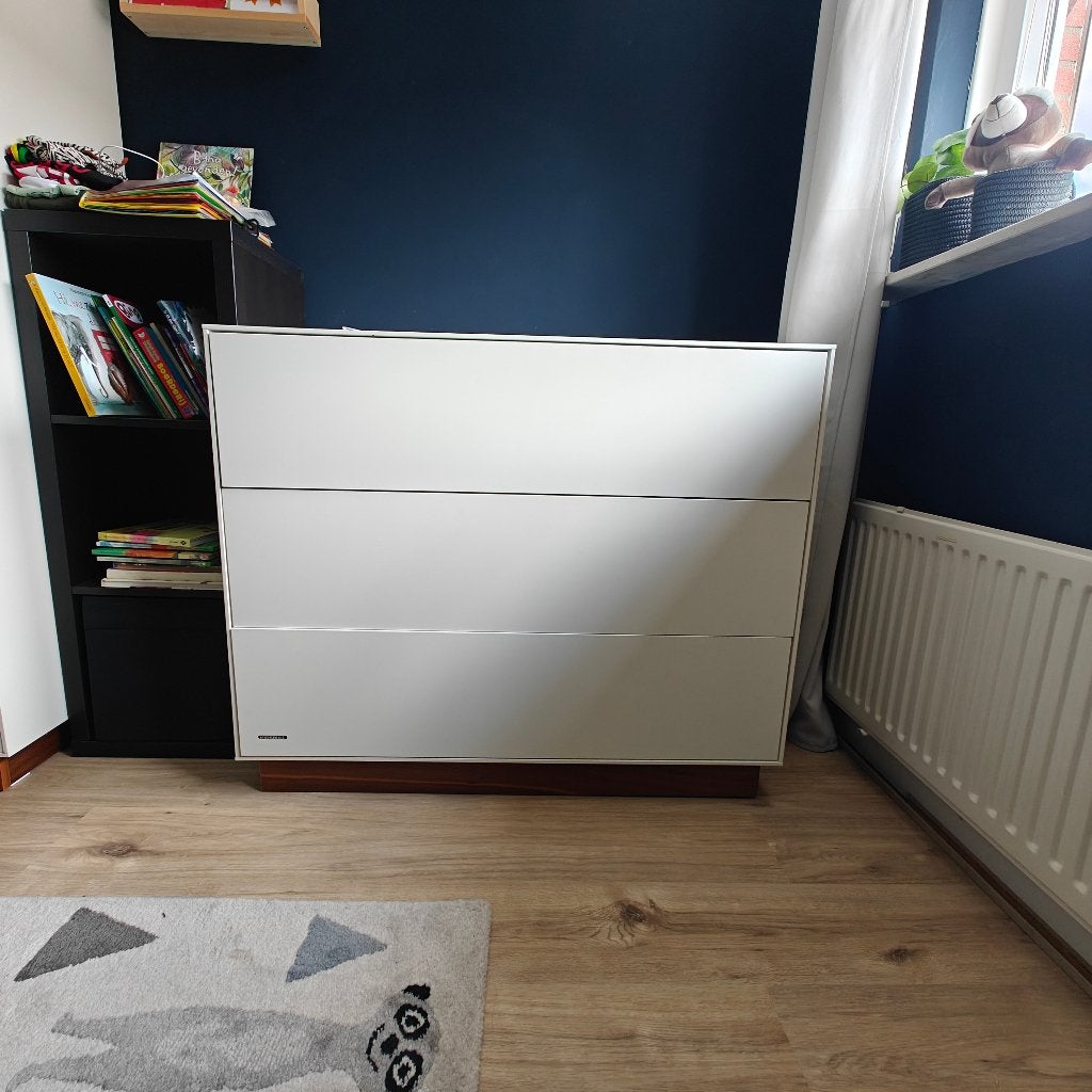 Kidsmill witte commode met 3 lades - Zo goed als nieuw, Ophalen, 50 tot 70 cm, 100 cm of meer, Zo goed als nieuw