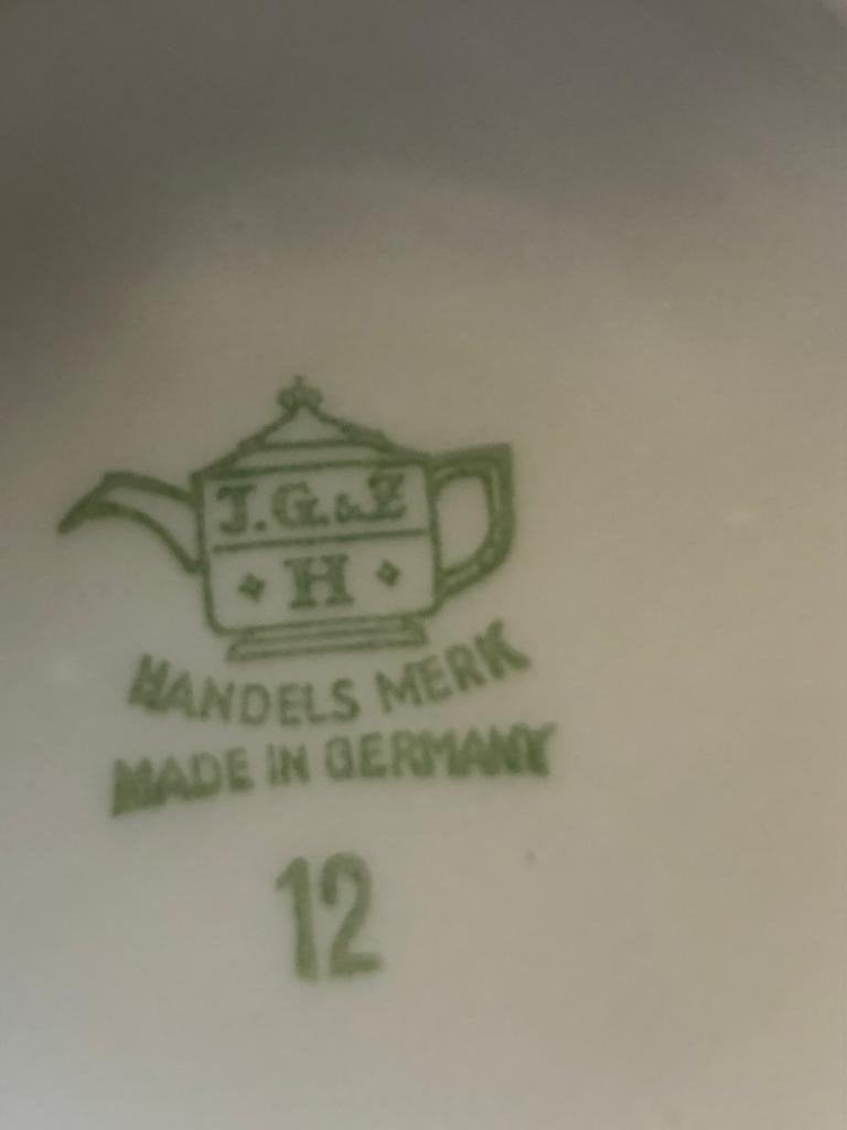 Prachtig J.G.&Z. H. Handgemerkt Porseleinen Servies, Antiek en Kunst, Antiek | Servies los, Ophalen