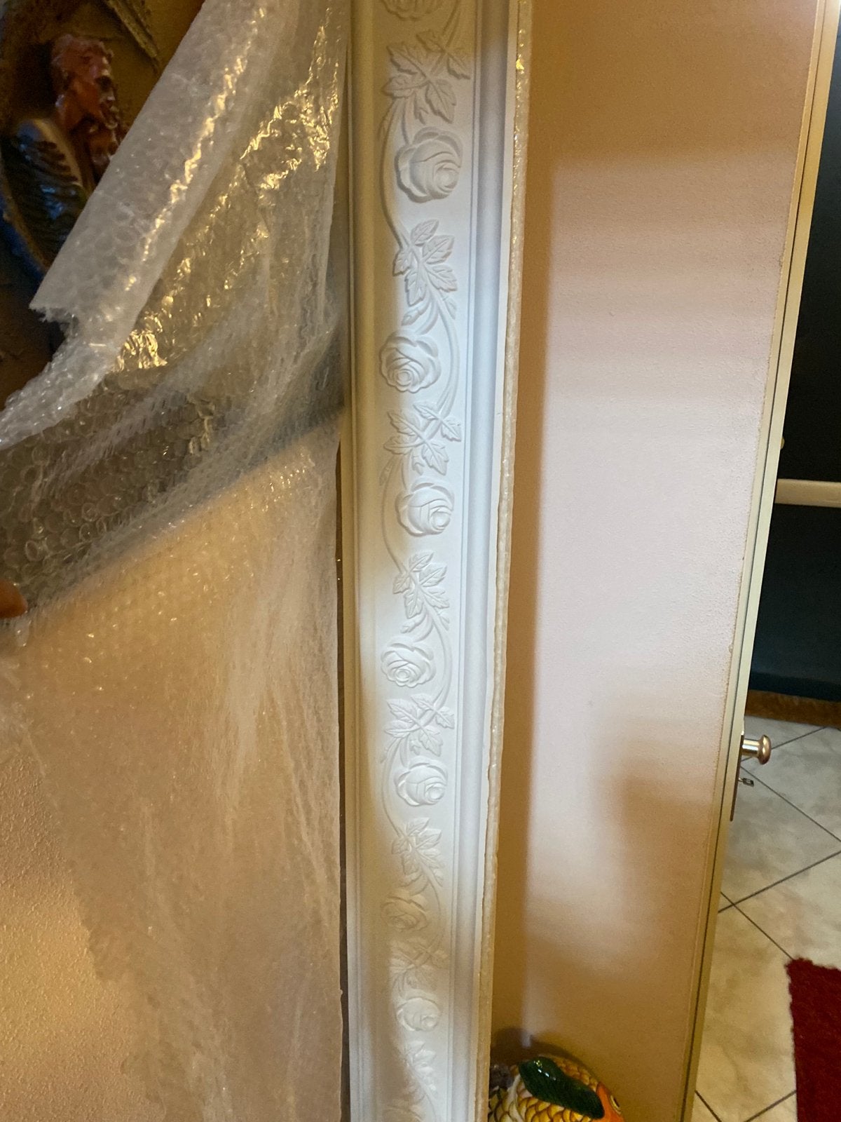 Sierlijst met witmotief- 12 meter, Overige materialen, Ophalen of Verzenden, 250 cm of meer, Lijsten