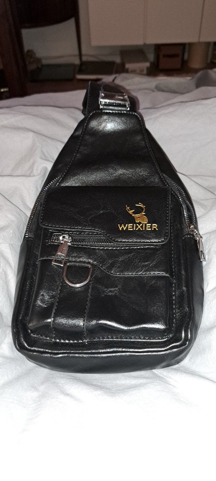 Zwarte Weixier schoudertas / sling bag, Ophalen of Verzenden, Nieuw