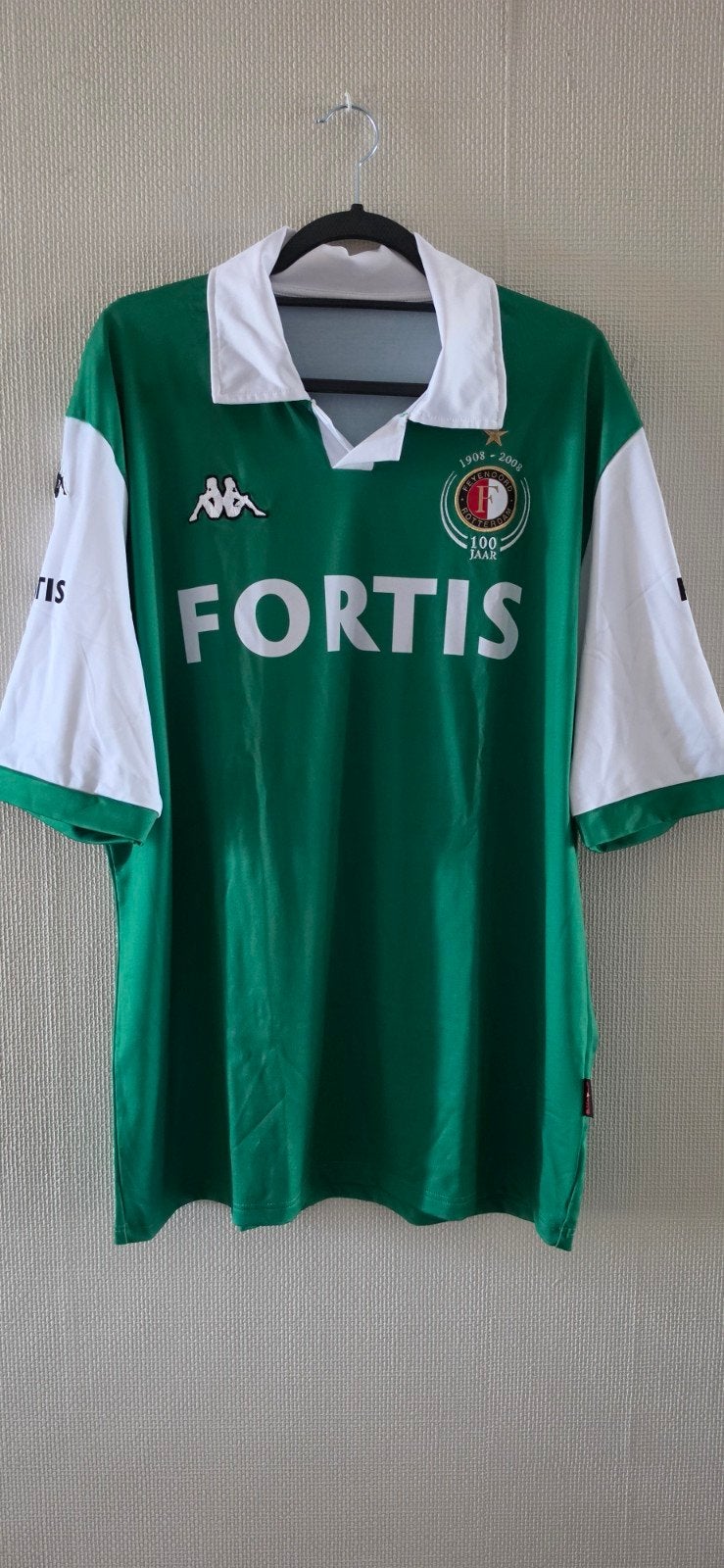 Feyenoord shirt 100 jaar ('08-'09) - uit - Zeer goede staat, Kappa, Overige maten, Ophalen of Verzenden, Zo goed als nieuw