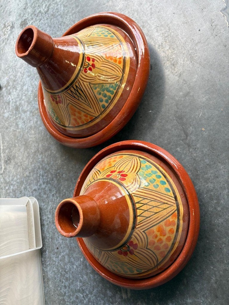 Set kleine en grote Tajine, Overige typen, Ophalen, Zo goed als nieuw