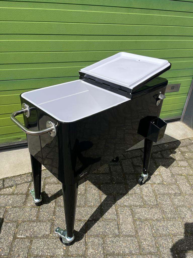 Axi Retro Cooler Zwart - 76L Koelbox op wielen, Nieuw, Ophalen, Koelbox, ., Nieuw