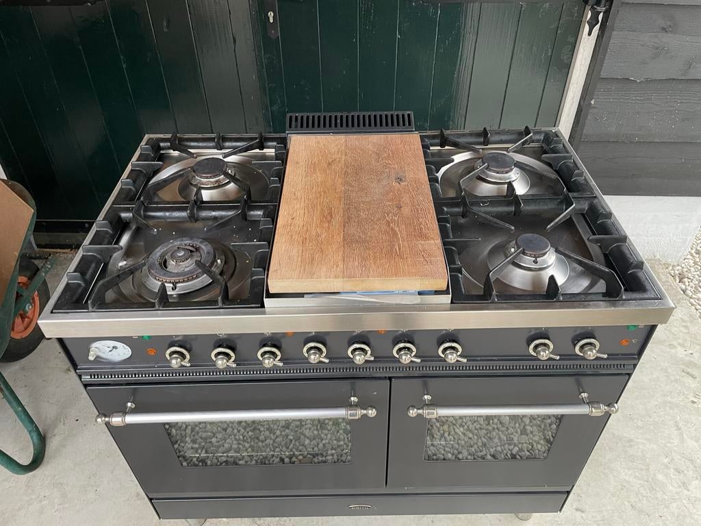 Boretti gasfornuis met 2 ovens, Ophalen, Gebruikt, 60 cm of meer, Gas