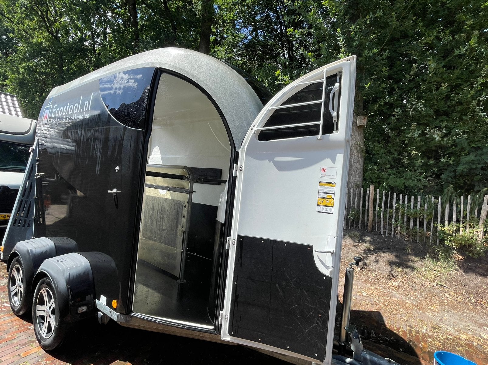 Bücker Careliner paardentrailer 2 paards, Ophalen, Zo goed als nieuw, Polyester, 2-paards trailer
