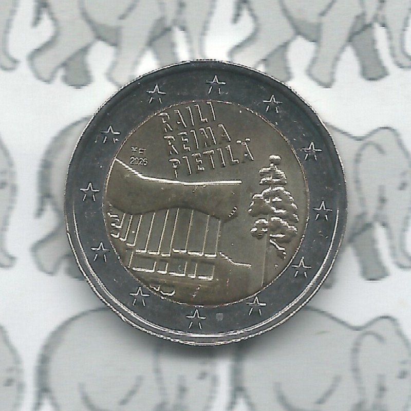 Finland 2 euro 2026(41e)"Reili en Reima Pietilä architecten", Ophalen of Verzenden, Finland, 2 euro, Losse munt