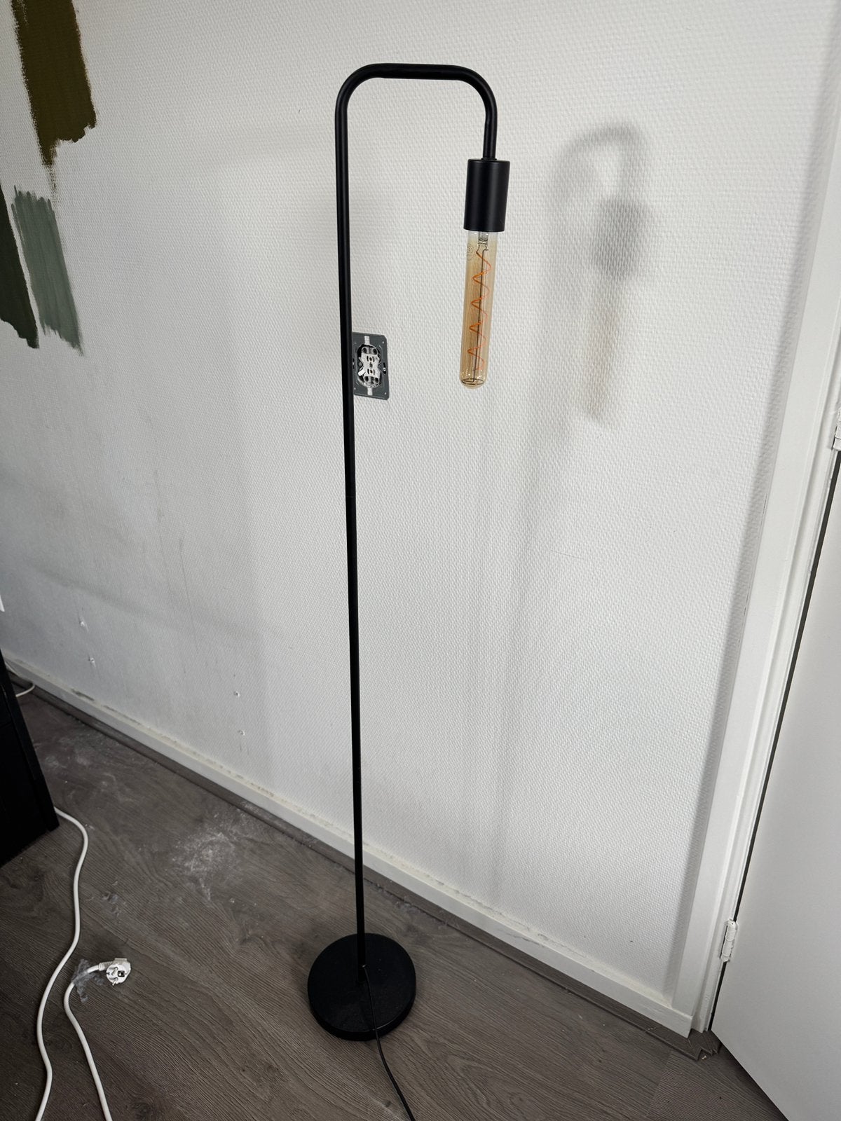 Industriele lamp, Ophalen, E27 (groot), Zo goed als nieuw, Metaal