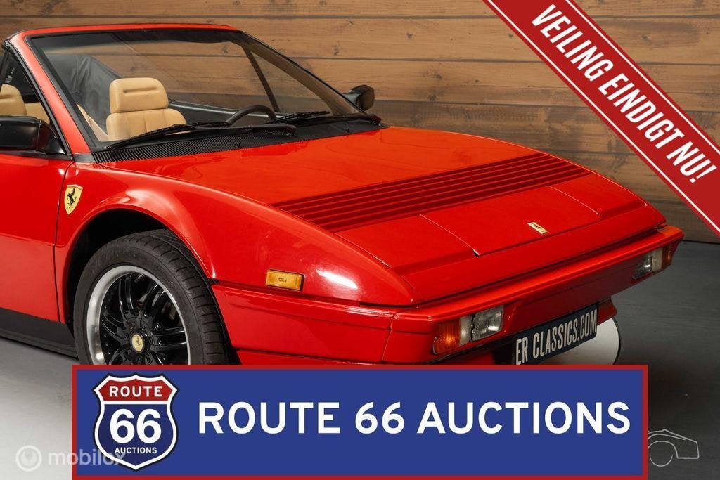 Ferrari Mondial Cabriolet | 1985 | Route 66 Auctions, Overige carrosserieën, Zwart, Bedrijf, Handgeschakeld