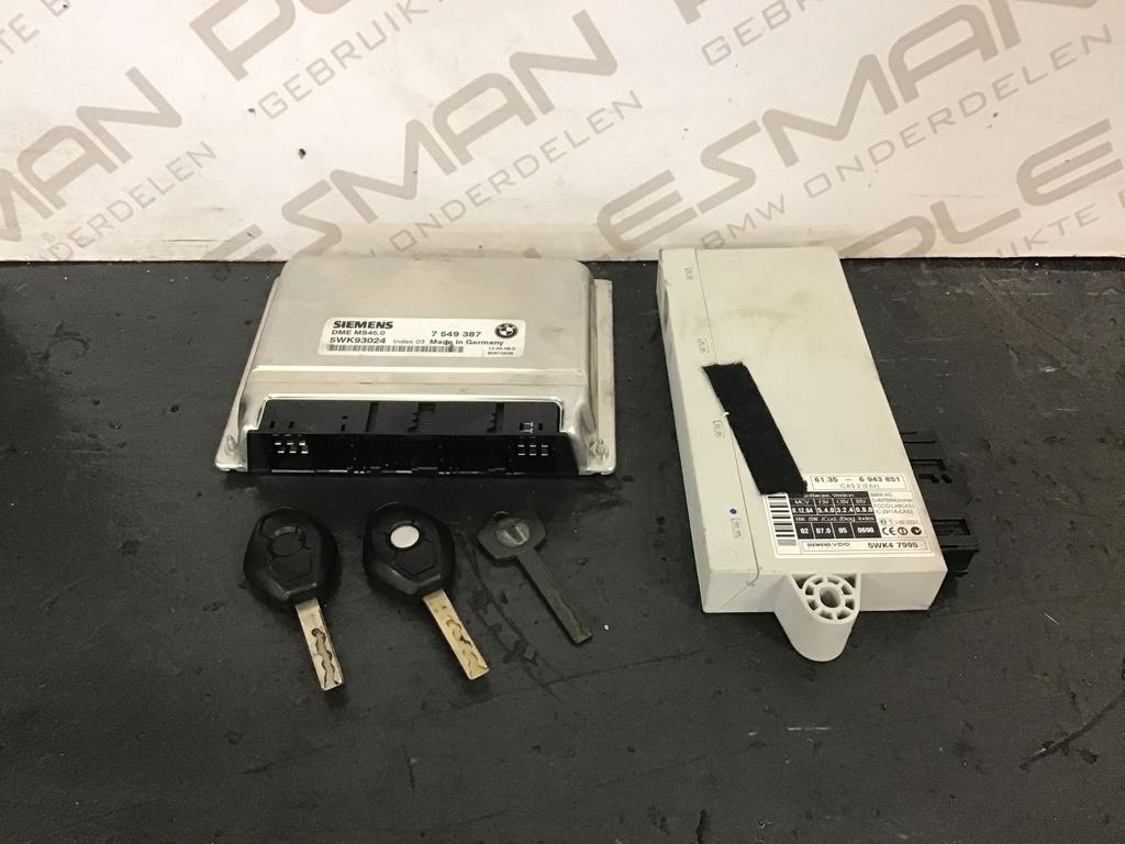 Computer motormanagement set M54B25 BMW E60 525i 7549387, Auto-onderdelen, Gebruikt, -, -, Ophalen of Verzenden